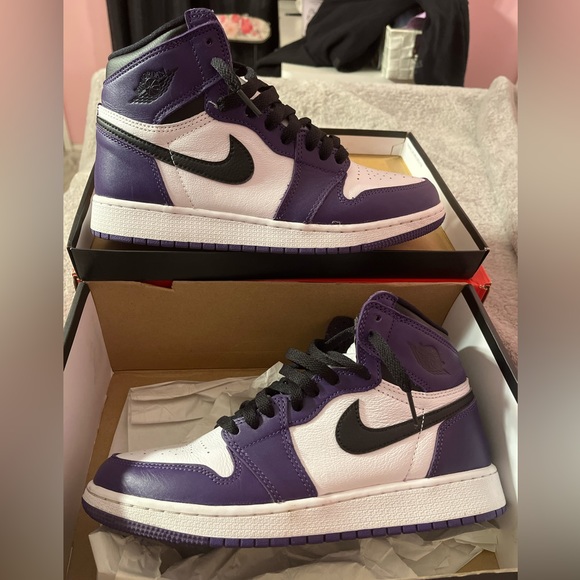 Court Purple Air Jordan 1 - Picture 3 of 7